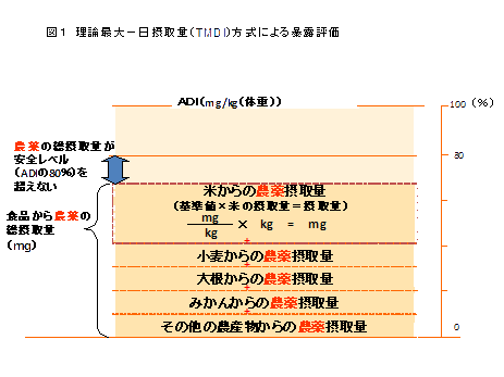 理論最大一日摂取量方式による暴露評価