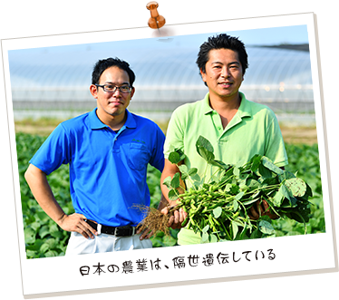 日本の農業は、隔世遺伝している